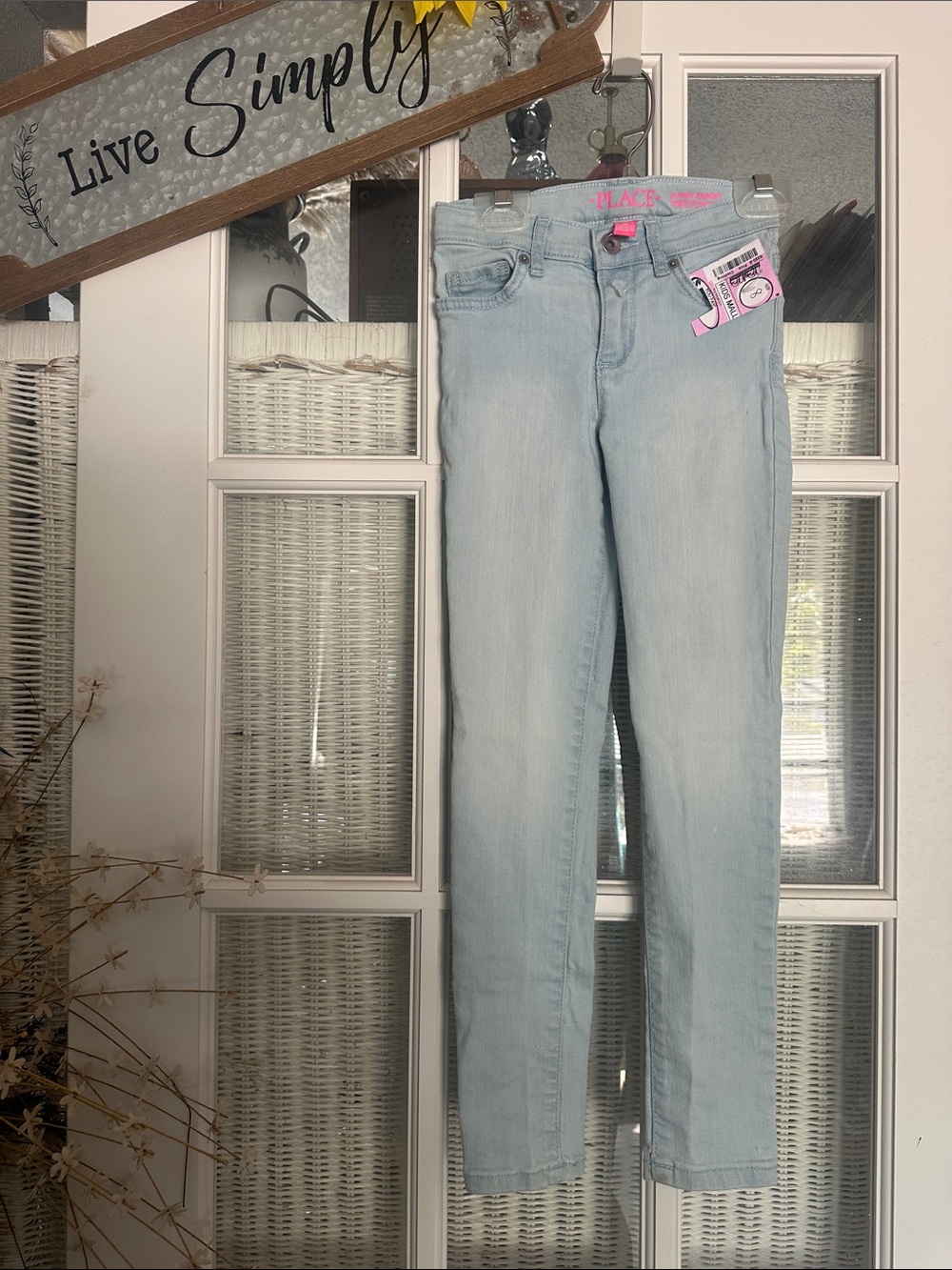 The Children's Place Light Wash Skinny Jeans - Pale Blue